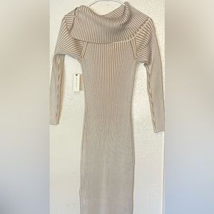 Long maxi anthropology dress, long sleeves